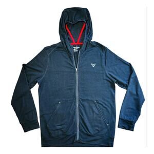 Korsa by Roadrunner men's hoodie black full zip size M